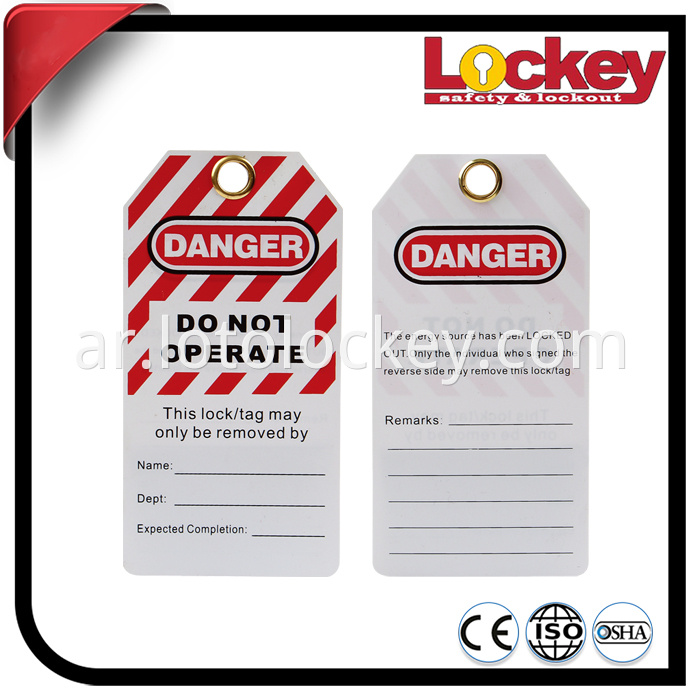 Safety PVC Lockout Tag